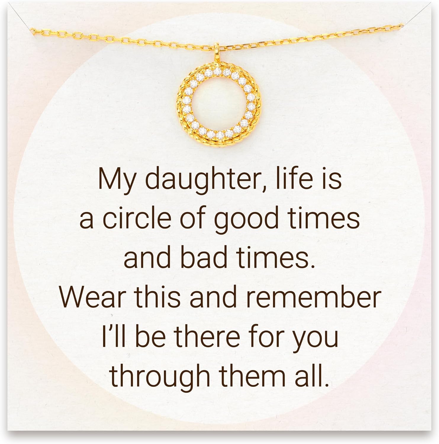 STORYJEWELLERY Daughter Necklace, Gifts for Daughter, 925 Sterling Silver Necklace, Birthday Presents for Daughters