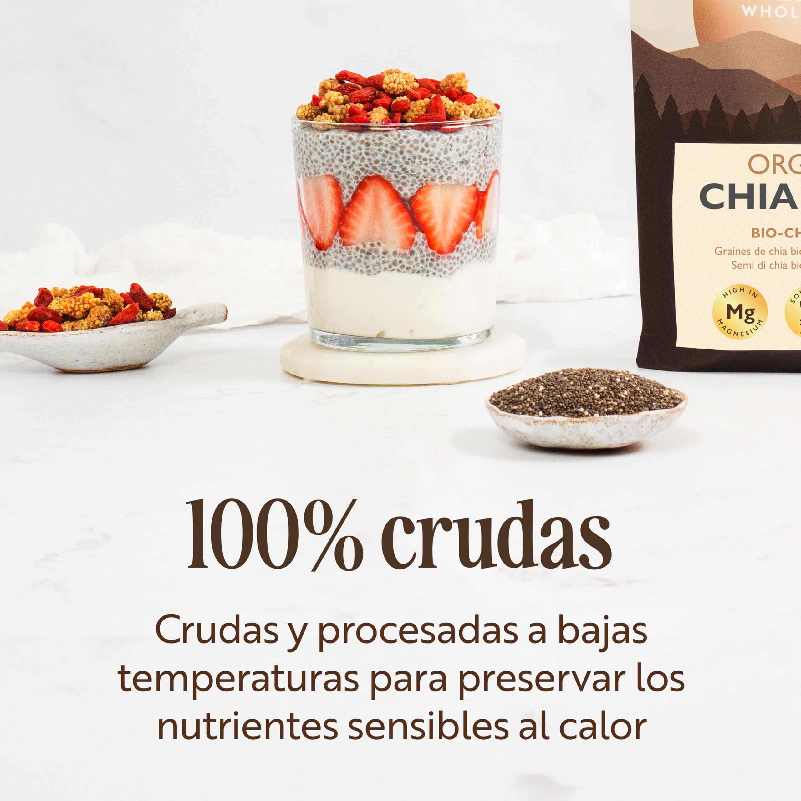 Sevenhills Wholefoods Semillas de Chia Crudas Orgánico 1.8kg