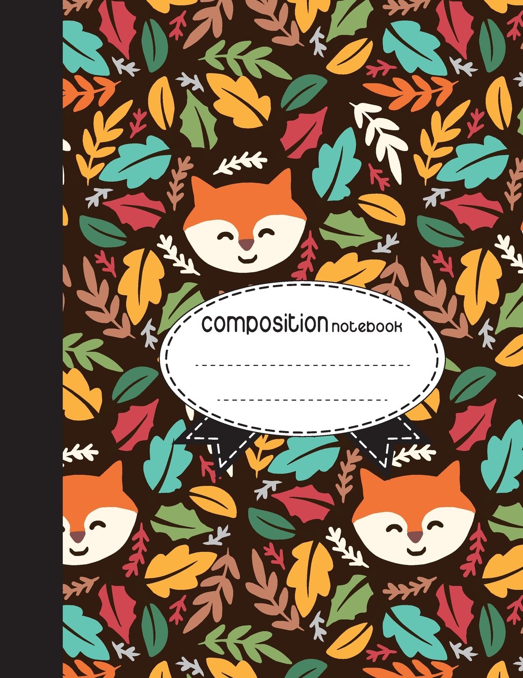 Composition Notebook, 8.5 x 11, 110 pages : Fox: (School Notebooks)