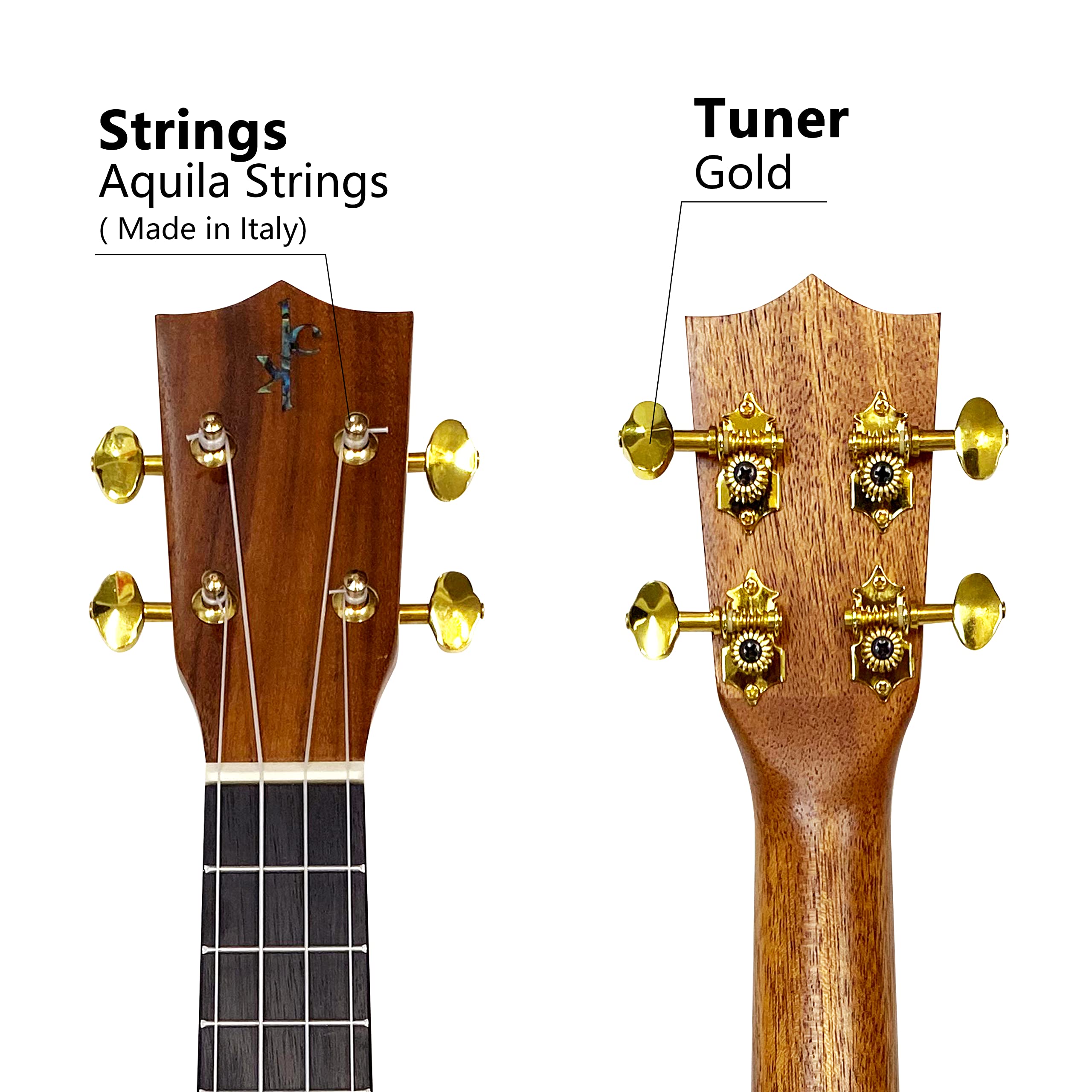 All Solid Koa Acacia Soprano 21inch Hawaiian Traditional Classic, Free Gig Bag/Box and Shipping - Image 4