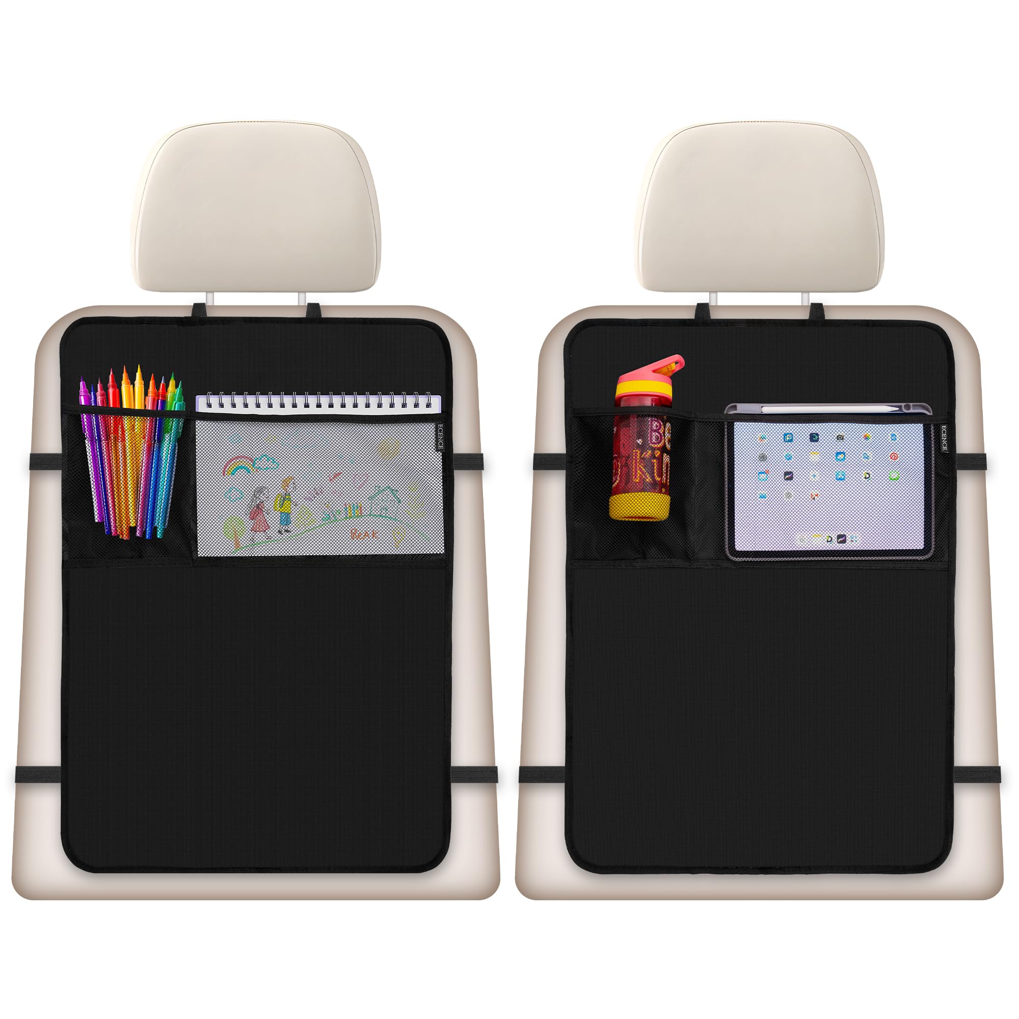 Oasser Car Back Seat Organizer 2 Pack Car Storage Organizer With