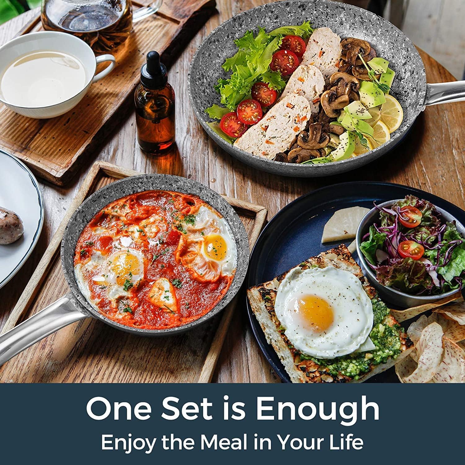 Nonstick Pan Set Makes Delicious Meals Easy