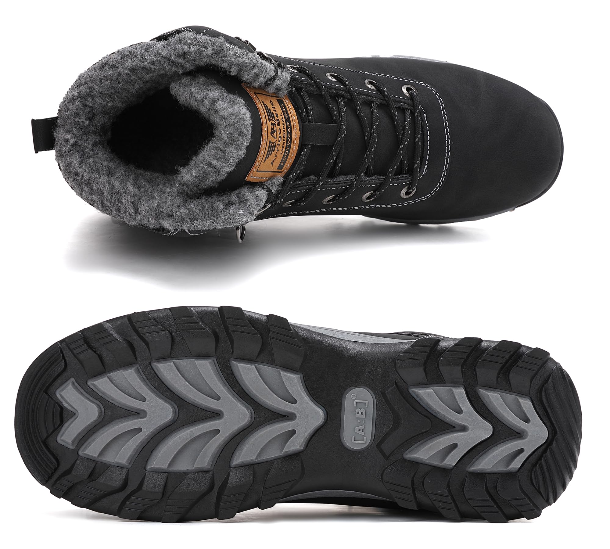 ARRIGO BELLO Bottine Femmes Hommes Hiver Chaussures Bottes de Neige Fourrée Antidérapantes Chaude pour Unisexe 36-46