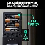 Wyze Auto-Lock Bolt v2, Serrure intelligente d'entrée sans clé d'empreinte digitale, AI Scanner d'apprentissage avec une porte avant Wi-Fi Lock Deadbolt, Auto-Lock, 8 Batterie de mois, BHMA2, IP53, Clavier anti-peep, touches de sauvegarde