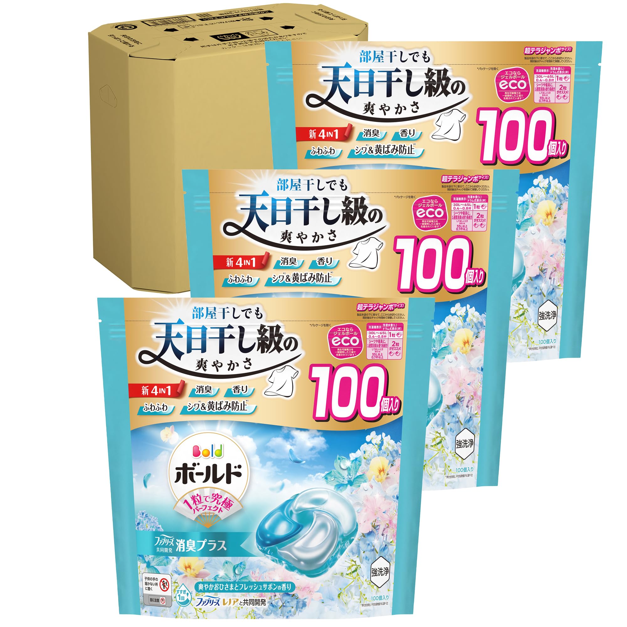 Amazon.co.jp: Bold ボールド 洗濯洗剤 ジェルボール 4in1 爽やか