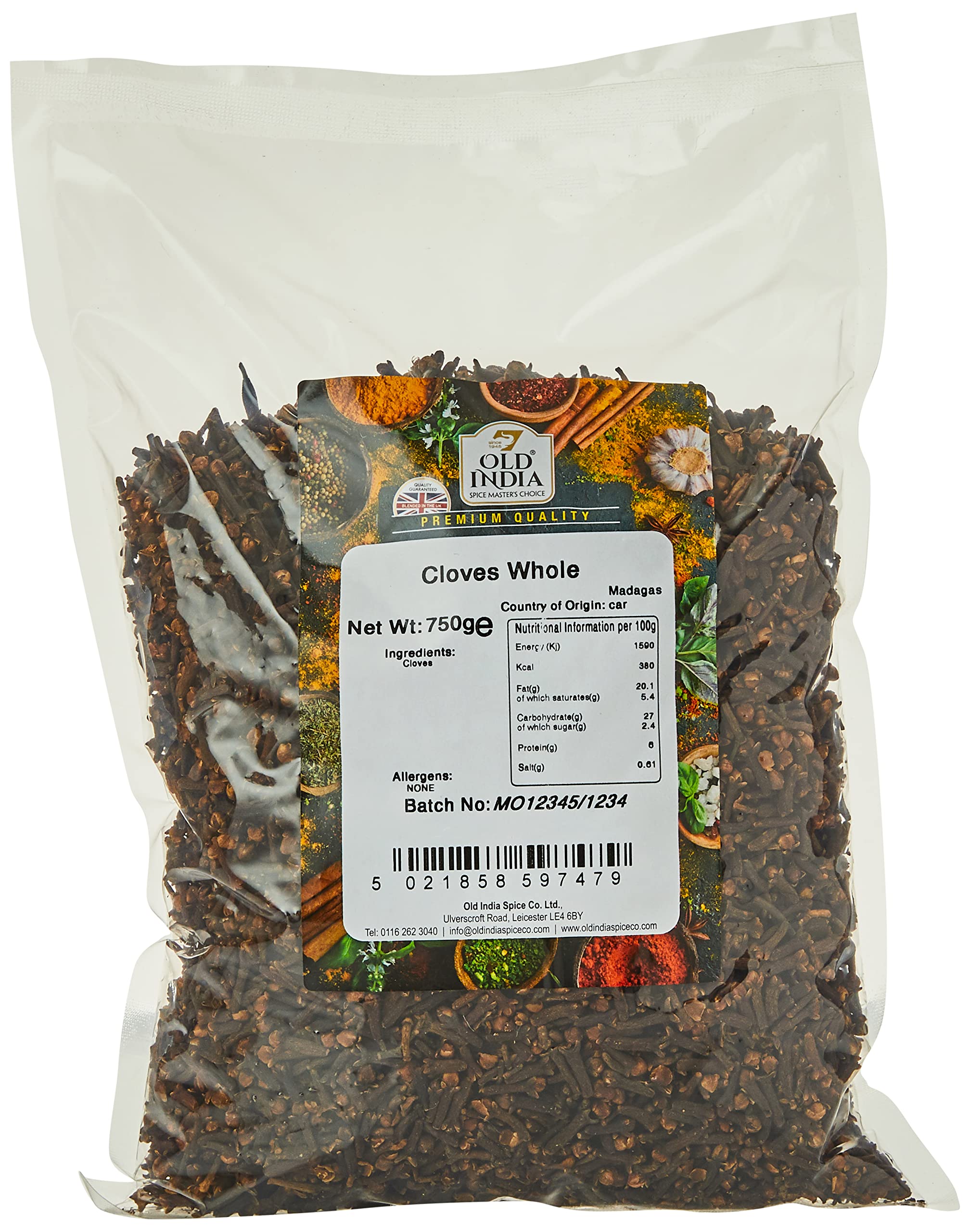 Old India Cloves Whole 750g