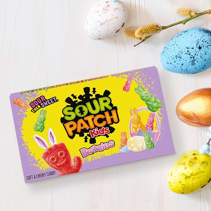 SOUR PATCH KIDS Bunnies Soft & Chewy Easter Candy, Bulk Candy, 12 - 3.1 oz Boxes - image 9