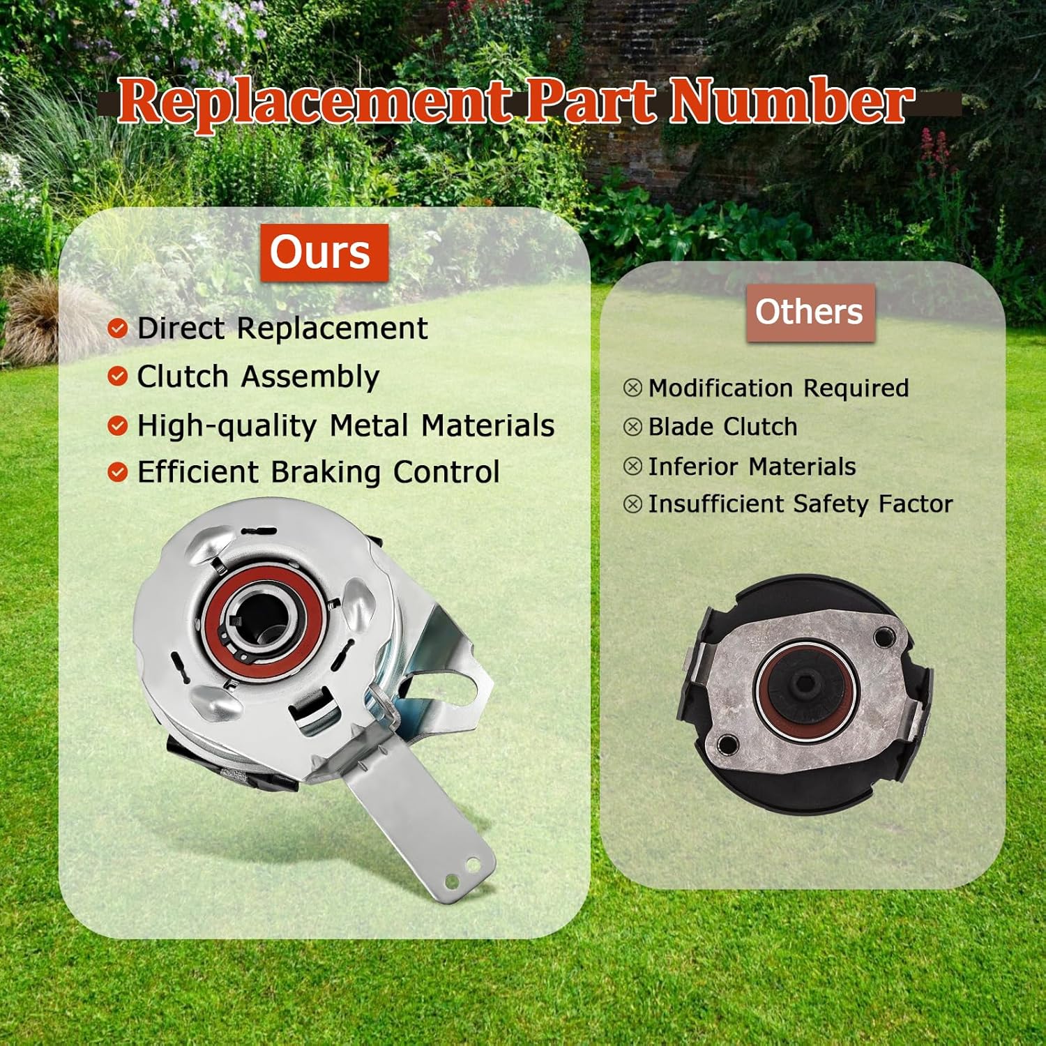 GY20805 X0903 Blade Brake PTO Clutch 21" Compatible with John Deere 12PB 12PC 12SB 14PB 14PZ 14SB 14SBS 14SC 14SE 14SX 14SZ JE75 JX75 JX85 Part Number GY20711 5915-30 131276 539131276