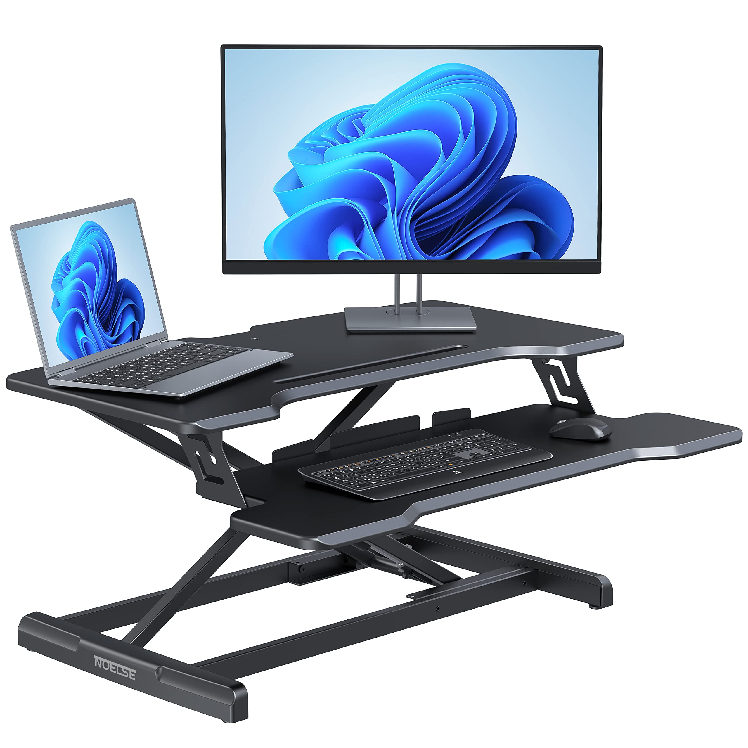 Buy Standing Desk Converter Noelse 30” Dual Tier Standing Desk Riser