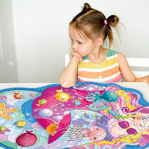 Miniatura 7 de QUOKKA - Rompecabezas con forma gigante para niños de 4 a 6 años  2 x 3 pies, rompecabezas de 48 piezas para niños pequeños de 3 a 5 años