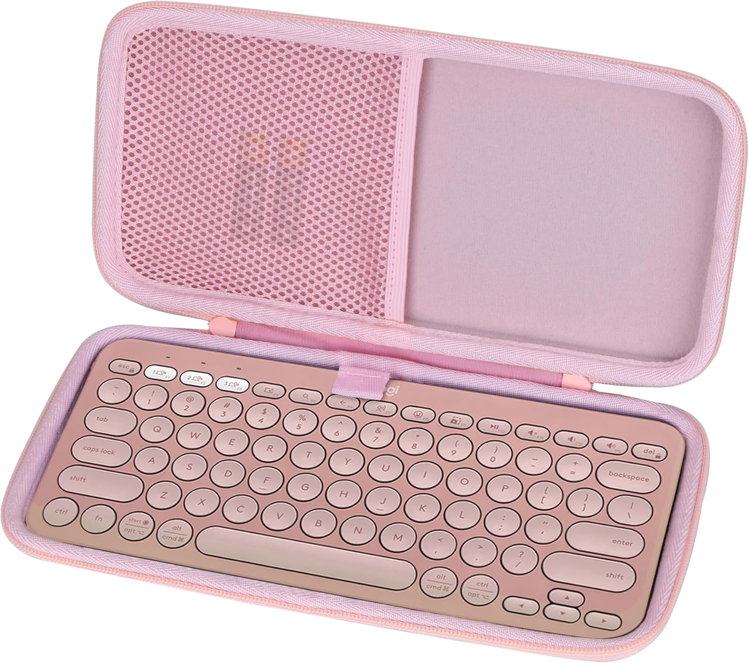 Hard Case Compatible with Logitech Pebble Keys 2 K380s K380 Keyboard (Rose Case) - Image 2