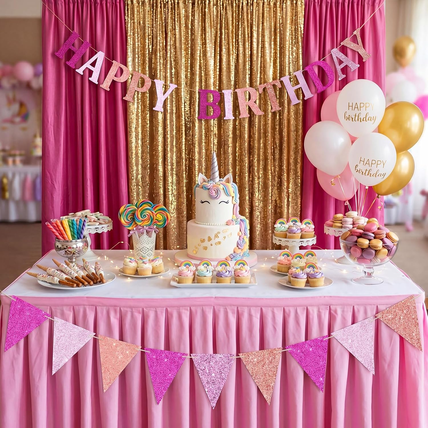 Kisston 50 Pcs 12" x 12" Rose Pink Glitter Cardstock Paper No-shed Card Stock Paper 250 GSM(92 lb) Heavyweight Cardstock Glitter for Crafts Sparkly for Card Making DIY Art Projects Scrapbook