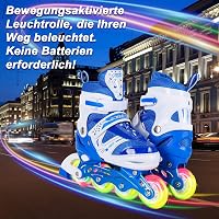 JIFAR Gyerek Görkorcsolya Állítható LED Világítással 31-34-es Méret 5