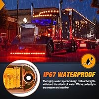 Vista 5 de Nilight Luz de Marcador Lateral Ovalada de 2.5 Pulgadas 10PCS Ámbar 2 Diodos LED Luces de Guardabarros y Separación de Remolque Impermeables
