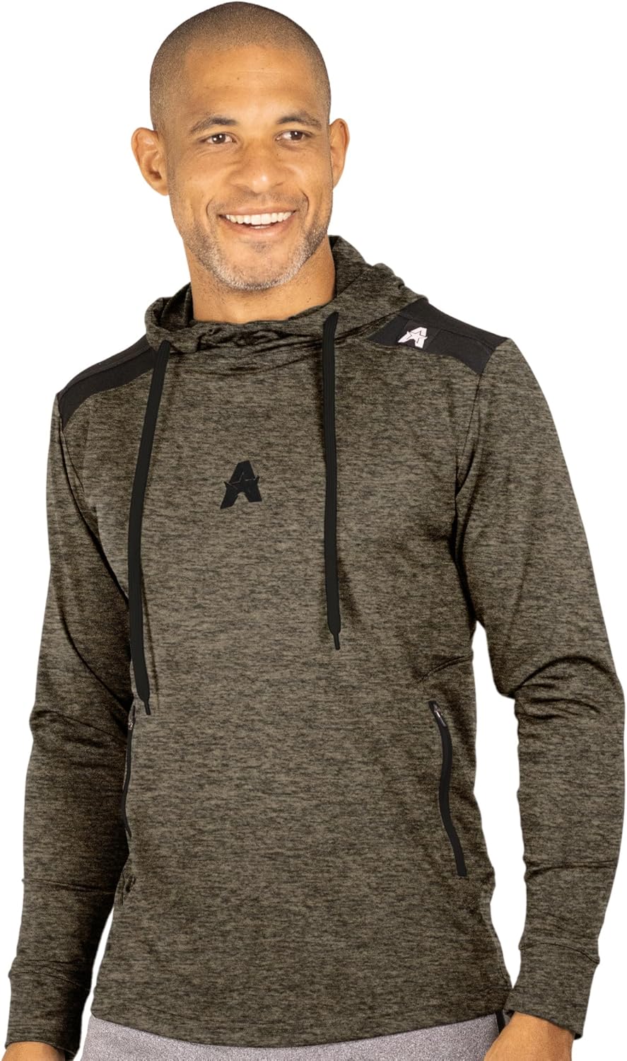 Anthem Athletics Hyperflex Gym Hoodie Men - Lightweight Workout Hoodie Black Men's Running Athletic Slim Fit