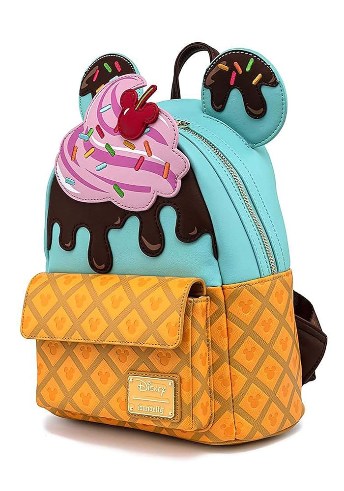 ☆Disney限定Loungefly ワッフルアイスクリームミニBackpack☆ Amazon.com: Loungefly x Disney Princess Ice Cream Mini