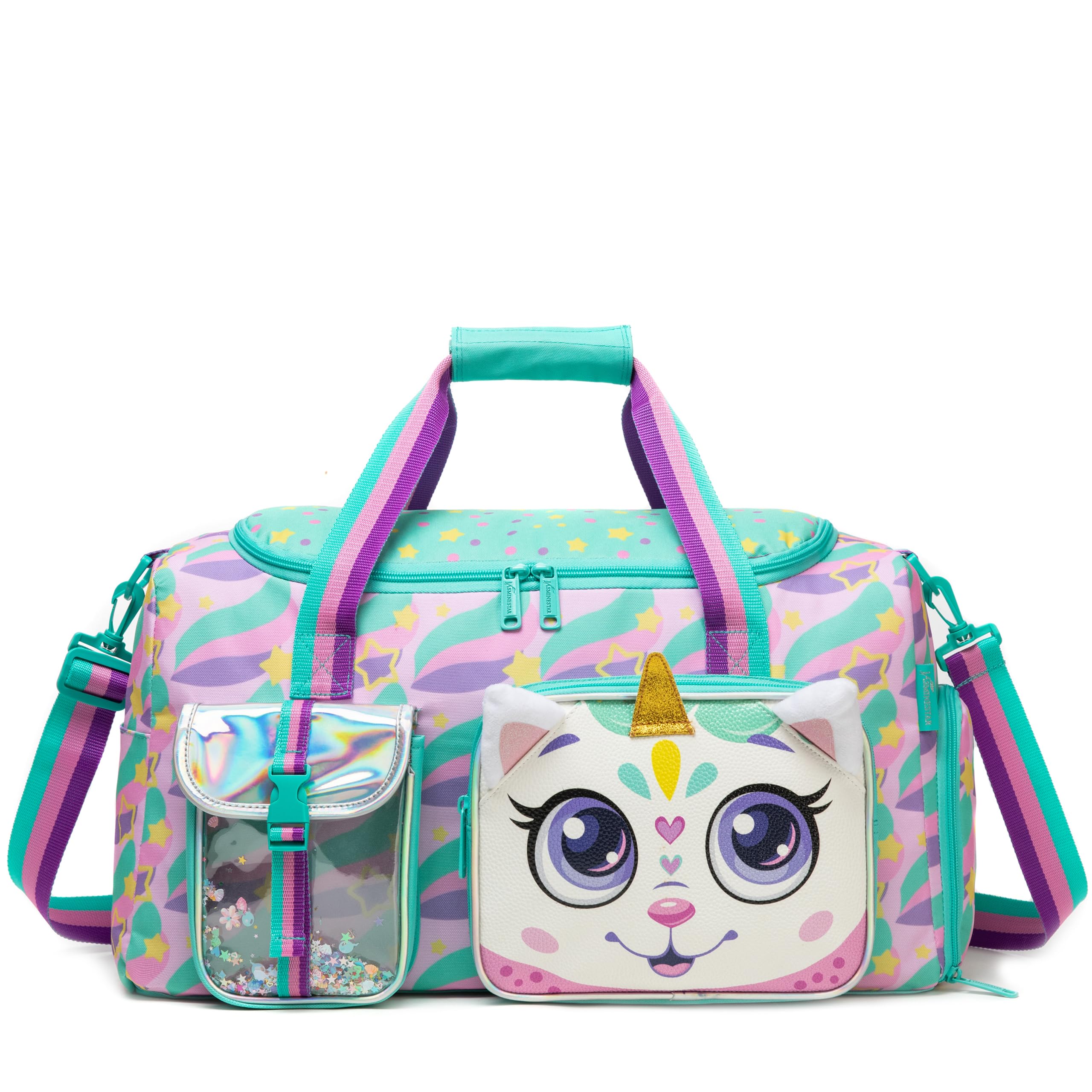HTgroce Bolsa de Gimnasio con Compartimento, Duffel para Viaje, Tote Deportivo, Niña Pernocta