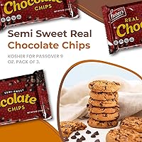 Vista 5 de Lieber's - Chips de chocolate real semitulce vegano, 9 onzas, sin gluten, sin lácteos, Kosher Parve, chips de chocolate bajos en calorías
