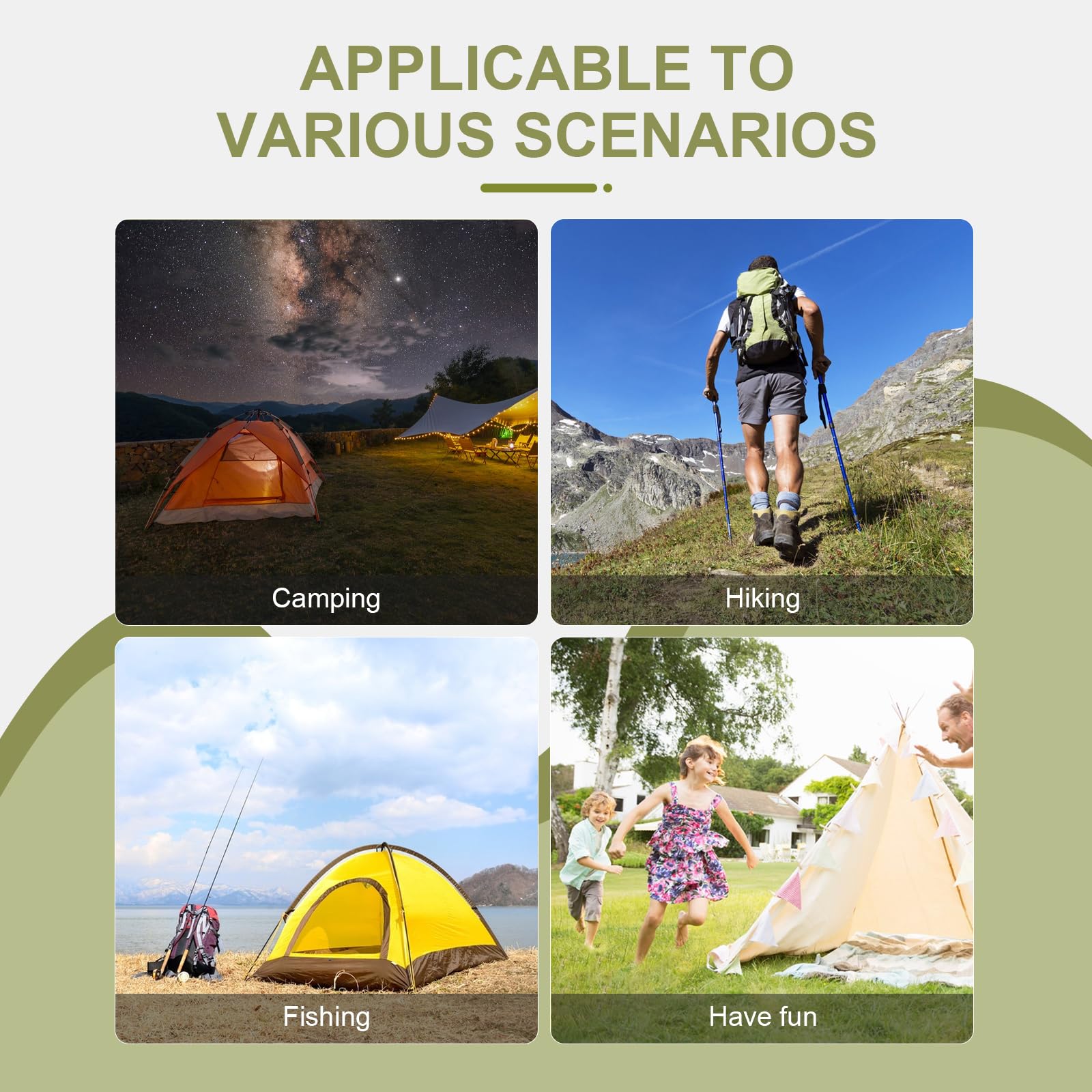 EFUTURETIME Grande de Camping 240X140X110cm