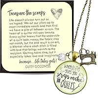 Algopix Similar Product 19 - Quilters Necklace When Life Gives