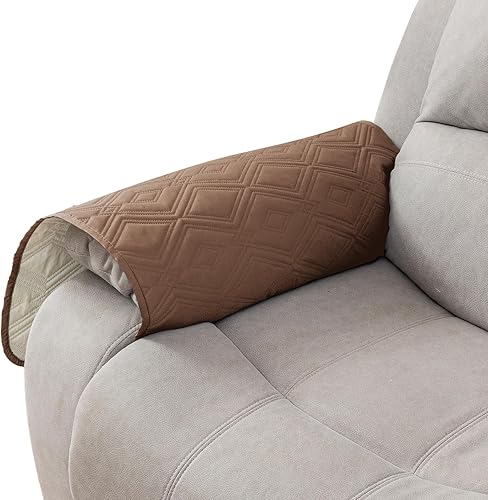 Miniatura 26 de Genina Funda de sofá 100% impermeable para sofá de 3 cojines, fundas de sofá antideslizantes lavables para sofá modular en forma de L, protector de