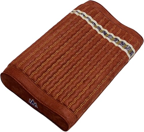 Almohada de piedras preciosas para infrarrojos lejanos - con cristales naturales - ion negativo - calor de fuego - no eléctrico - para almohadillas