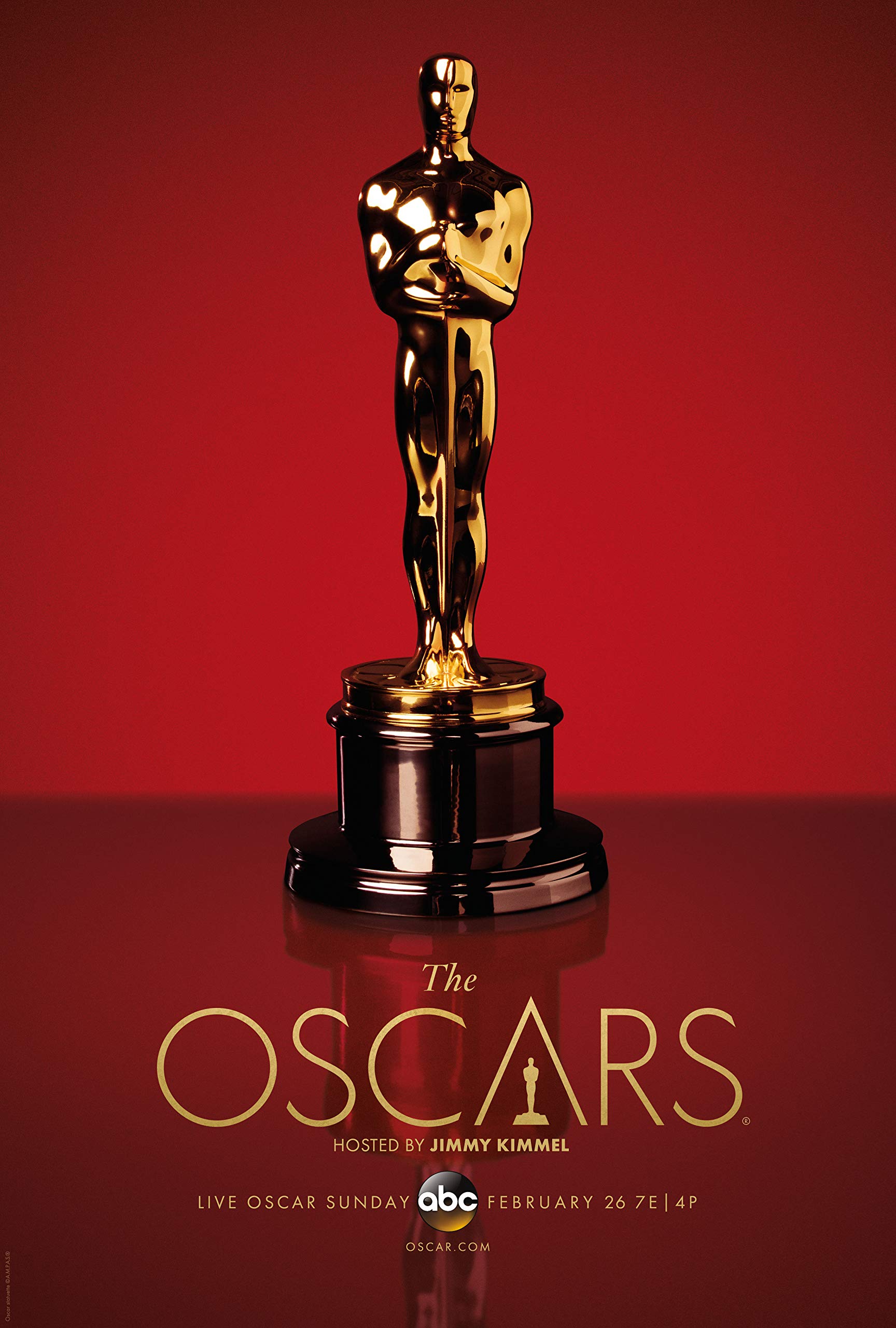 The 89th Annual Academy Awards Oscars Movie Poster 14'' x 21
