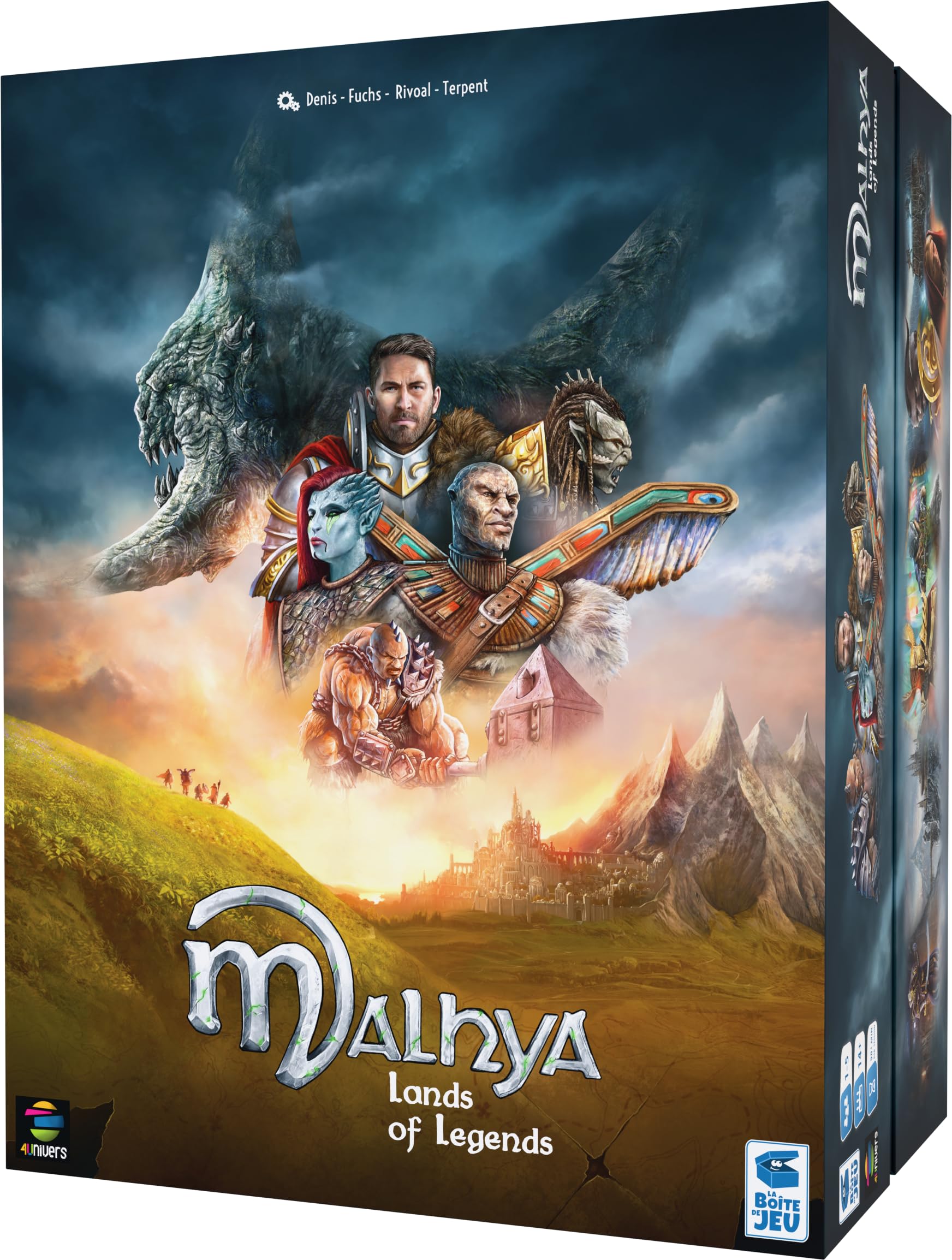 Malhya: Lands of Legends – Jeu de Société Coopératif Narratif | 1 à 5 Joueurs | Aventure Fantasy Épique | La Boîte de Jeu - Blackrock Games
