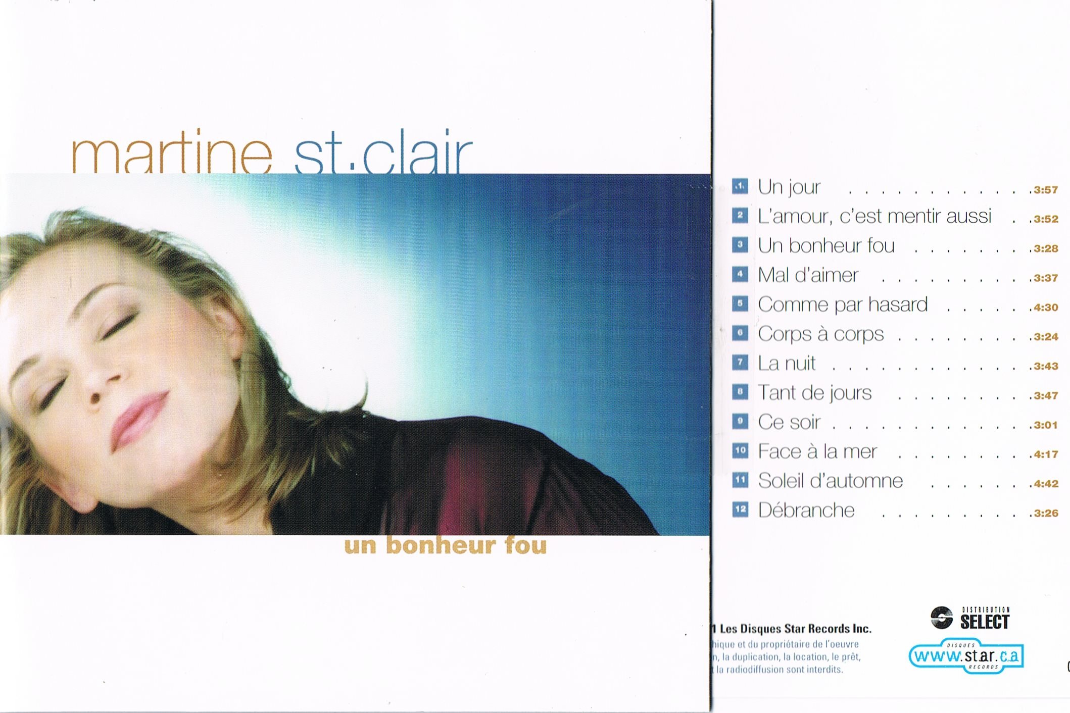 Un Bonheur Fou [Audio CD]