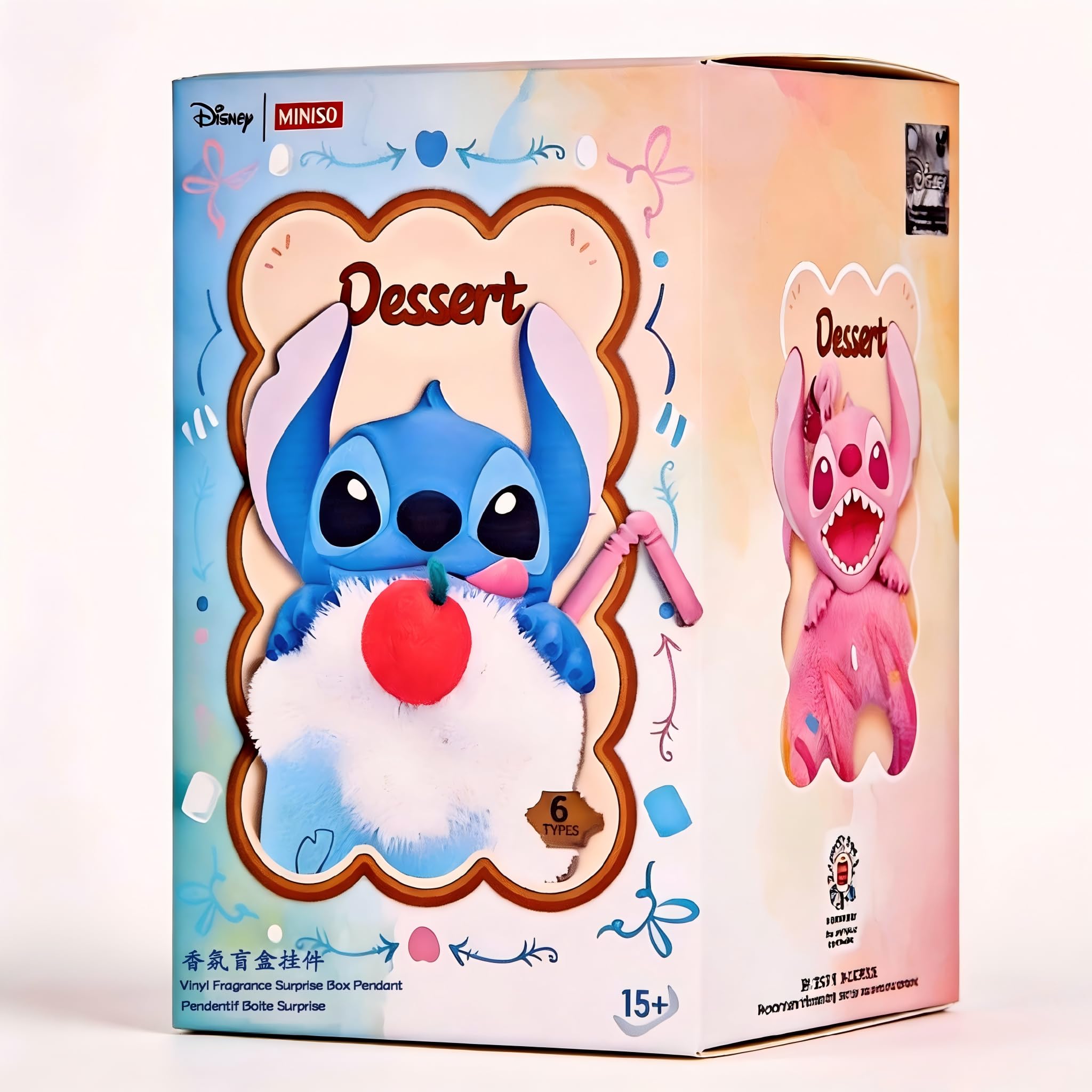 Photo 1 of **Still Sealed** MINISO Disney Stitch Food Vinyl Plush Blind Box - Toys for Bag, Car, Home Decoration, Holiday Birthday Surprises Gifts Collectibles for Friends and Family, Single Box