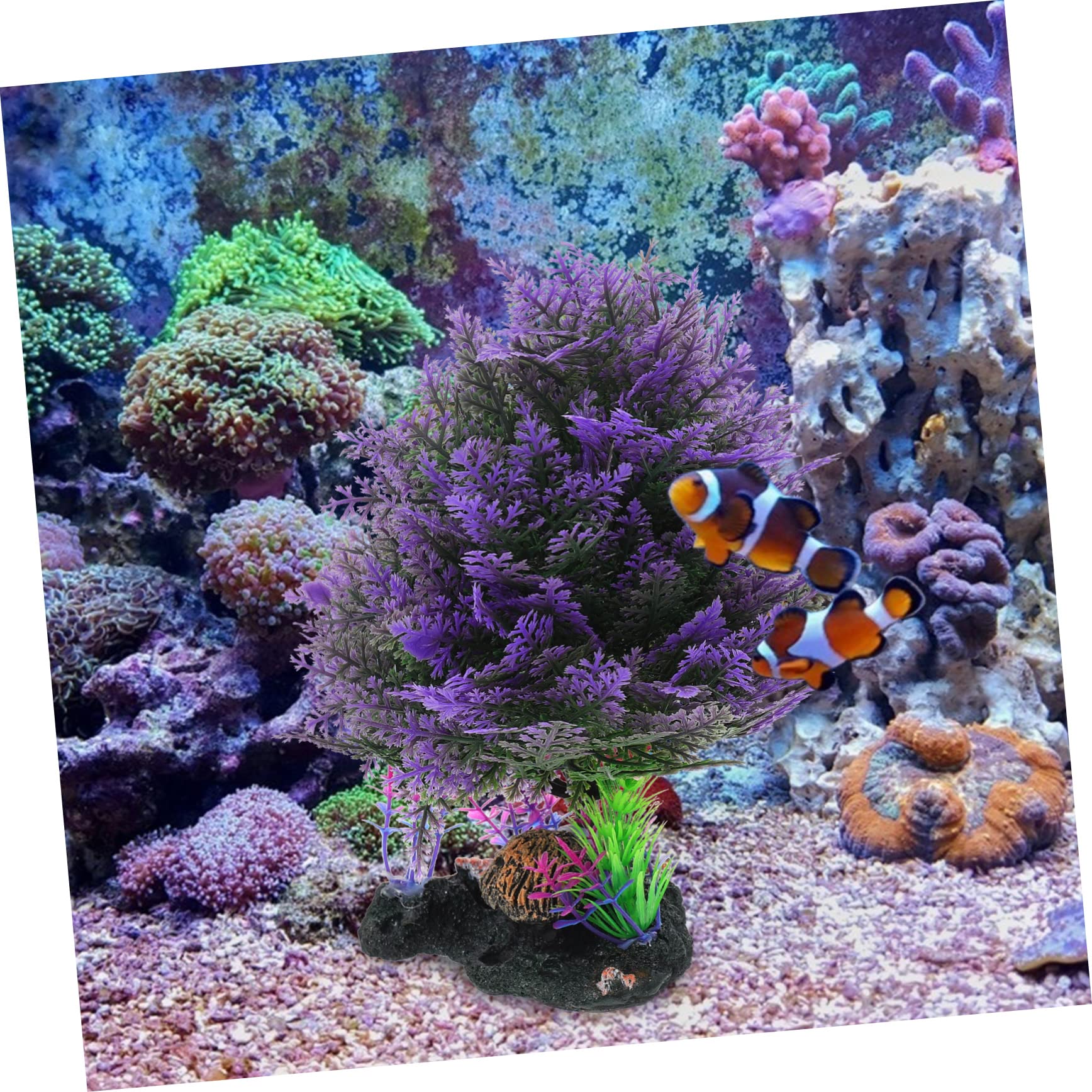 POPETPOP 3stücke Künstliche Wasserpflanzen Für Aquarien Dekorative Pflanzen Fischkästen Und Terrarien Lebensechte Gestaltung Für Natürliche