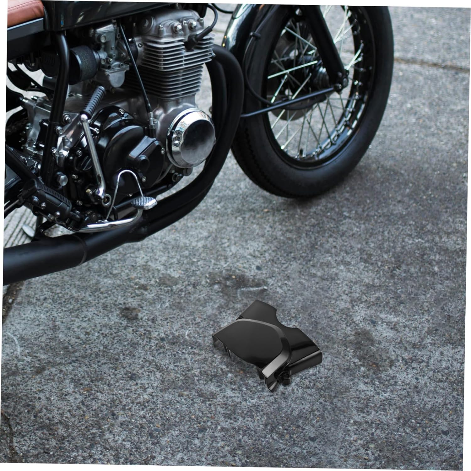 Motorcycle Accessories Chain Guard Cover Engine Shield Metal for 110-125Cc Muffler Heat