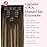 GOO GOO Clip in Hair Extensions Real Human Hair, Remy Human Hair Extensions Clip ins for Women, Natural Human Hair, 20inch 150g 9Pcs, 4/27/4 Balayage Chocolate Brown to Caramel Blonde