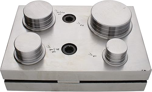 The Beadsmith Juego de cortadores de disco circular de acero con 4 punzones y troqueles. Herramienta para cortar círculos precisos de 1" a 2