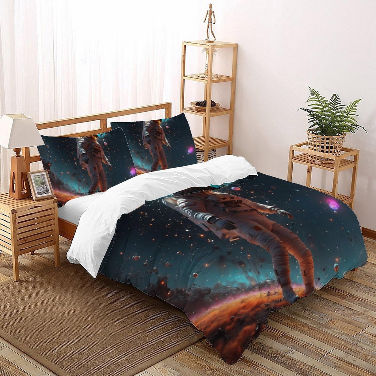 Housses de couette 3D enfants 2 pièces douce et facile d'entretien lit XL