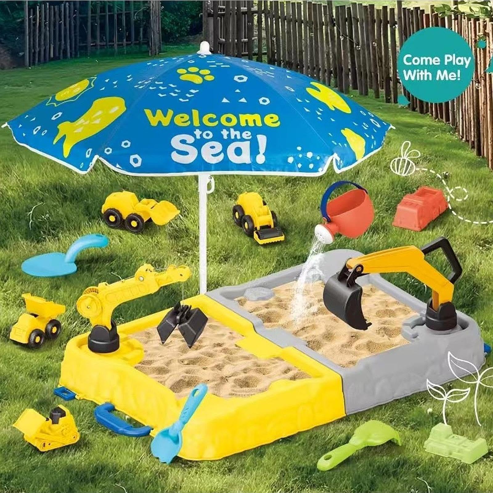 Sand Und Wassertisch Zubehör Mehrzweck Sandkasten, Und Geräumig, Tragbar, für Drinnen Und Draußen, Ideal Als Sommerspielzeug