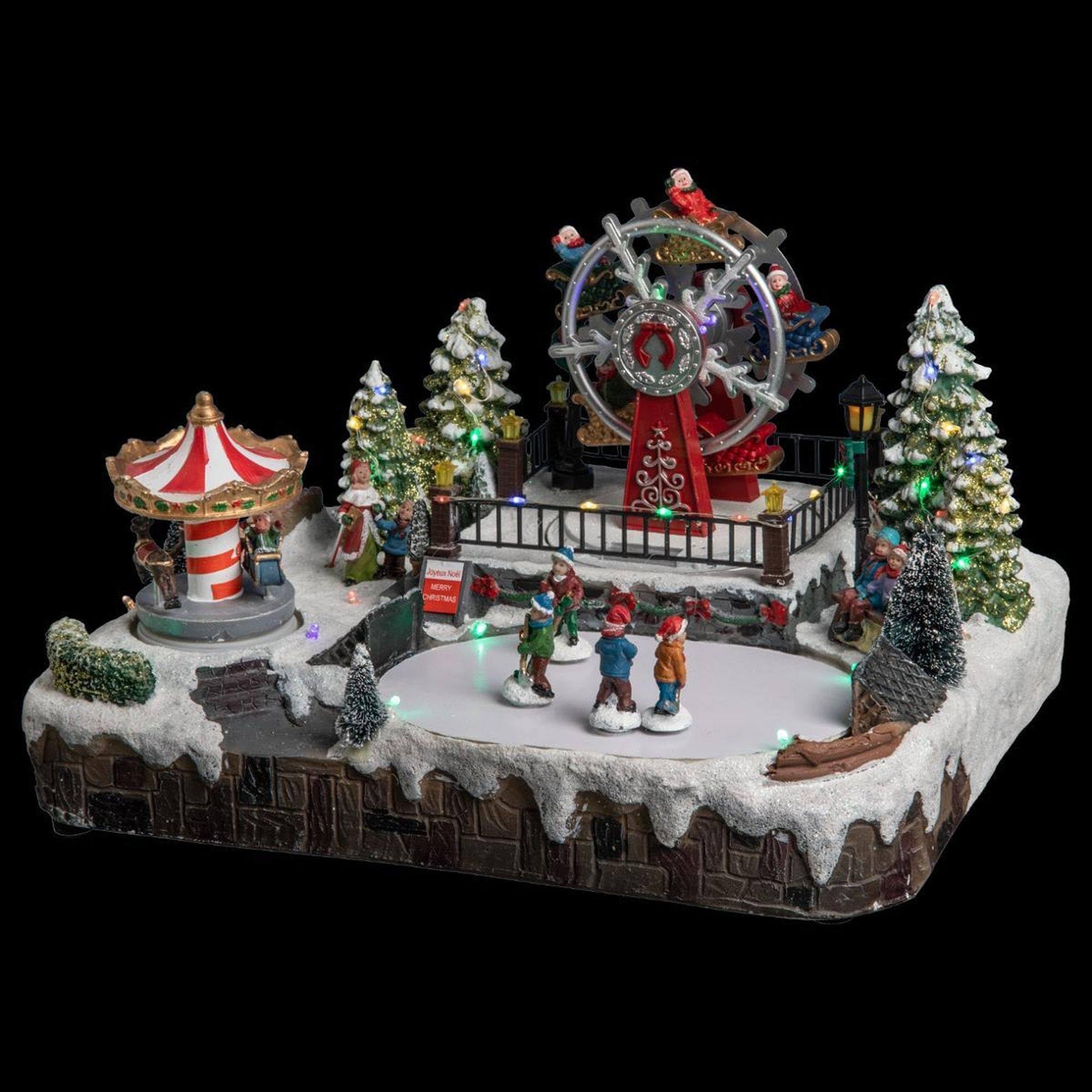 Światła Feerie i Christmas Deco Boże Narodzenie diabelskie koło wesołe miasteczko Sektor świetlny animowany