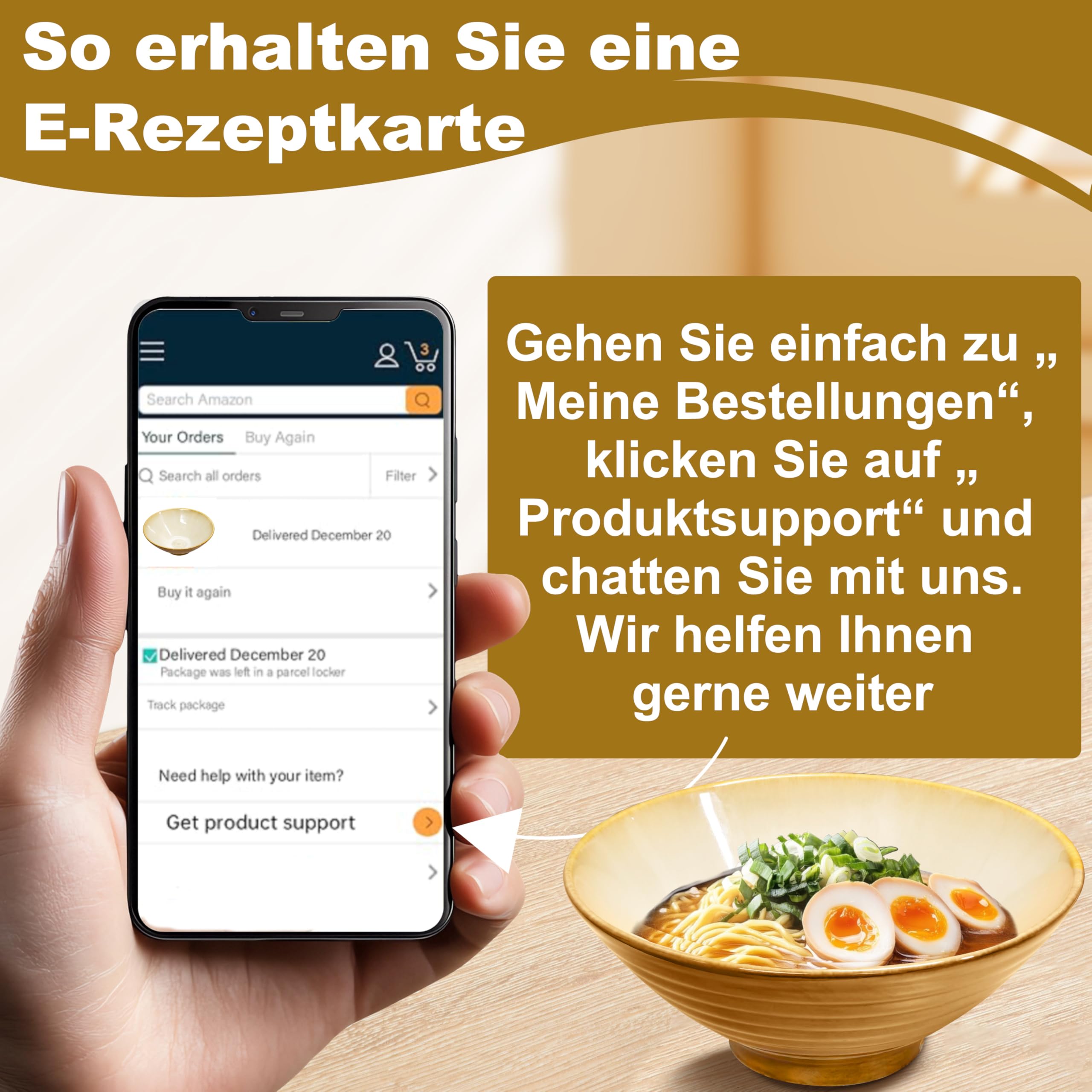 9.4 Zoll 4 Set Keramik Ramen Schüssel(16 Teilig) - Japanisches Porzellan Spülmaschinenfest Geschirr mit Gabel Essstäbchen Löffel für Nudeln Suppen Getreide Salate Mann Frau Geschenke für neuen Häusern