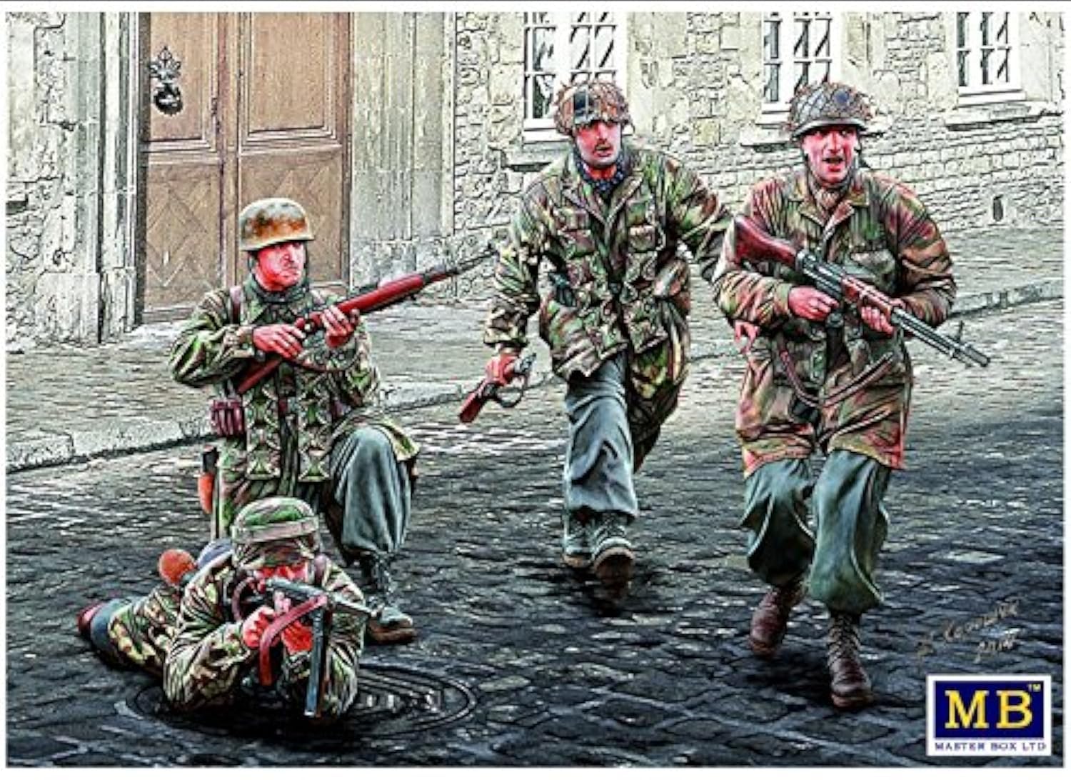 Masterbox New German Paratroopers WW II ERA 1/35 Master Box 35145