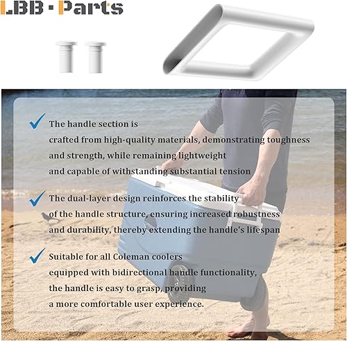 Miniatura 5 de LBB-Parts Mango enfriador para enfriador Coleman Extreme, pieza de repuesto de mango Coleman (2)