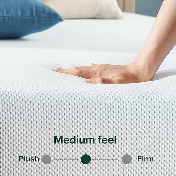 Zinus 8 Inch Green Tea Cooling Memory Foam Mattress [New Version], Full, Fiberglass Free, Medium Firmness, Cooling Gel Foam, Certified Safe Foams & Fabric, Mattress in A Box