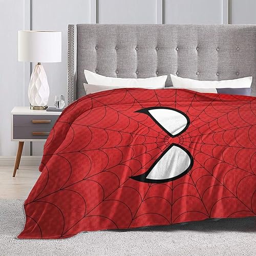 Miniatura 4 de Manta de franela de forro polar de superhéroe con araña, suave, ligera, para todas las estaciones, cálida y acogedora de 50 x 60 pulgadas para cama,