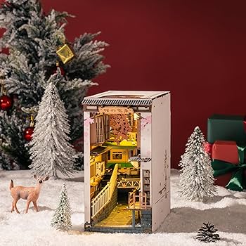 Rolife DIY Book Nook Kit Sakura Densya, DIY Miniature