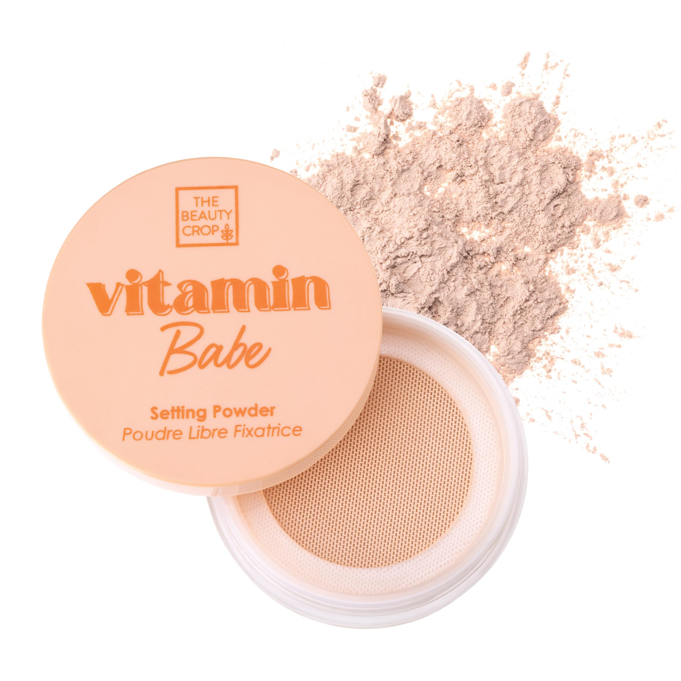 The Beauty Crop Vitamin Babe Setting Powder - Talc-Free Loose Powder for Flawless Finish - Light Shade - 0.35 oz