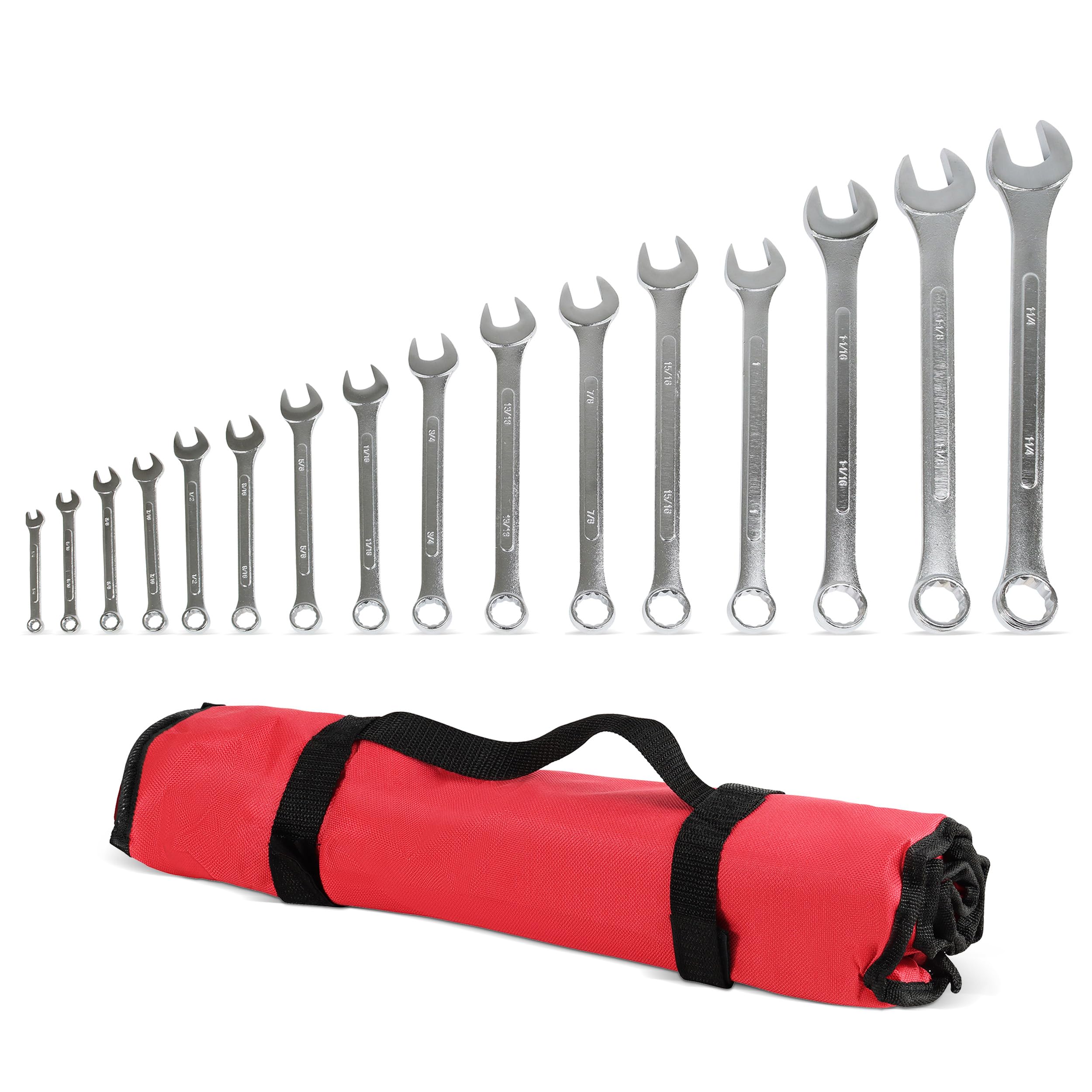ABN | raised panel combination wrench set SAE standard wrench set 1/10,2 cm a 1 – 1/10,2 cm pollici pezzi Set chiavi combinate