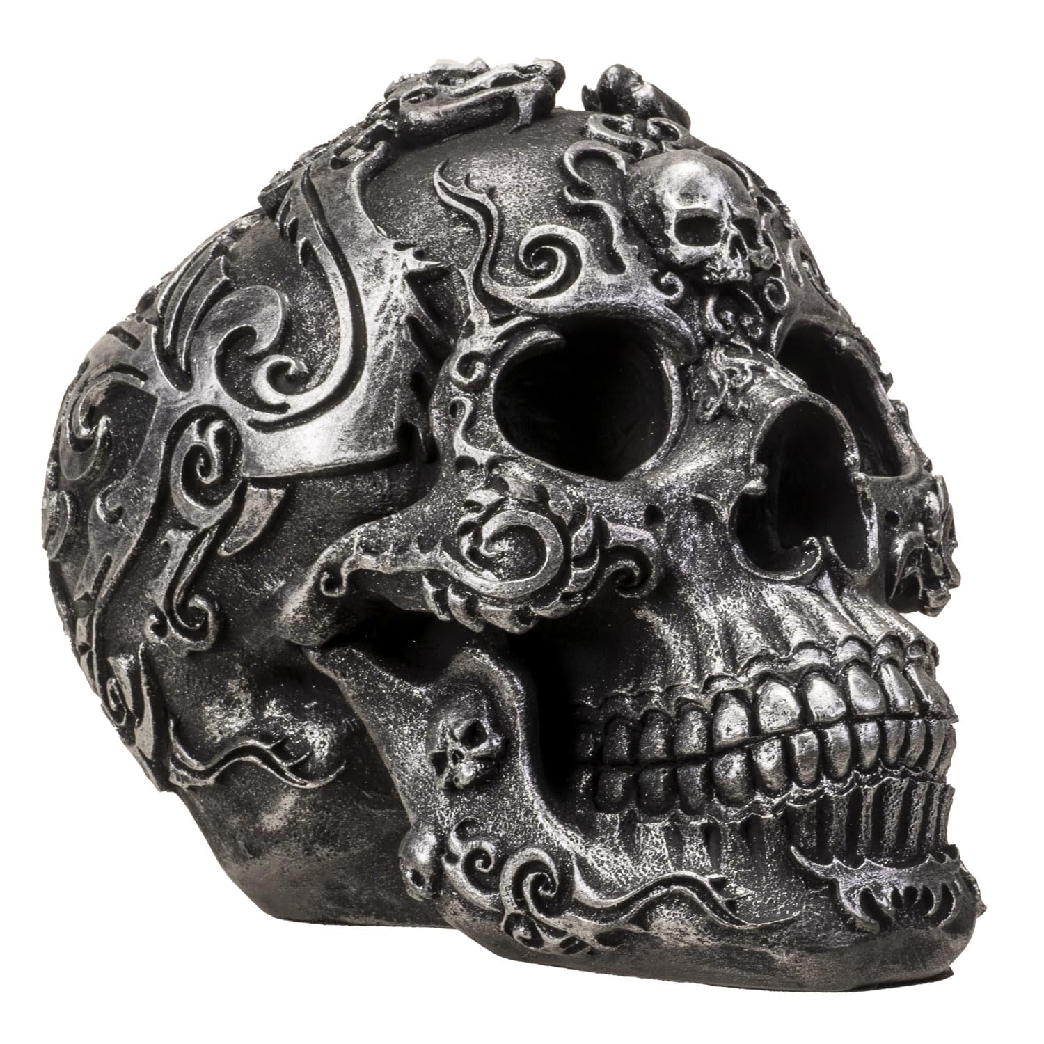 Amazon.com: Pacific Giftware Gothic Skull with Silver Celtic