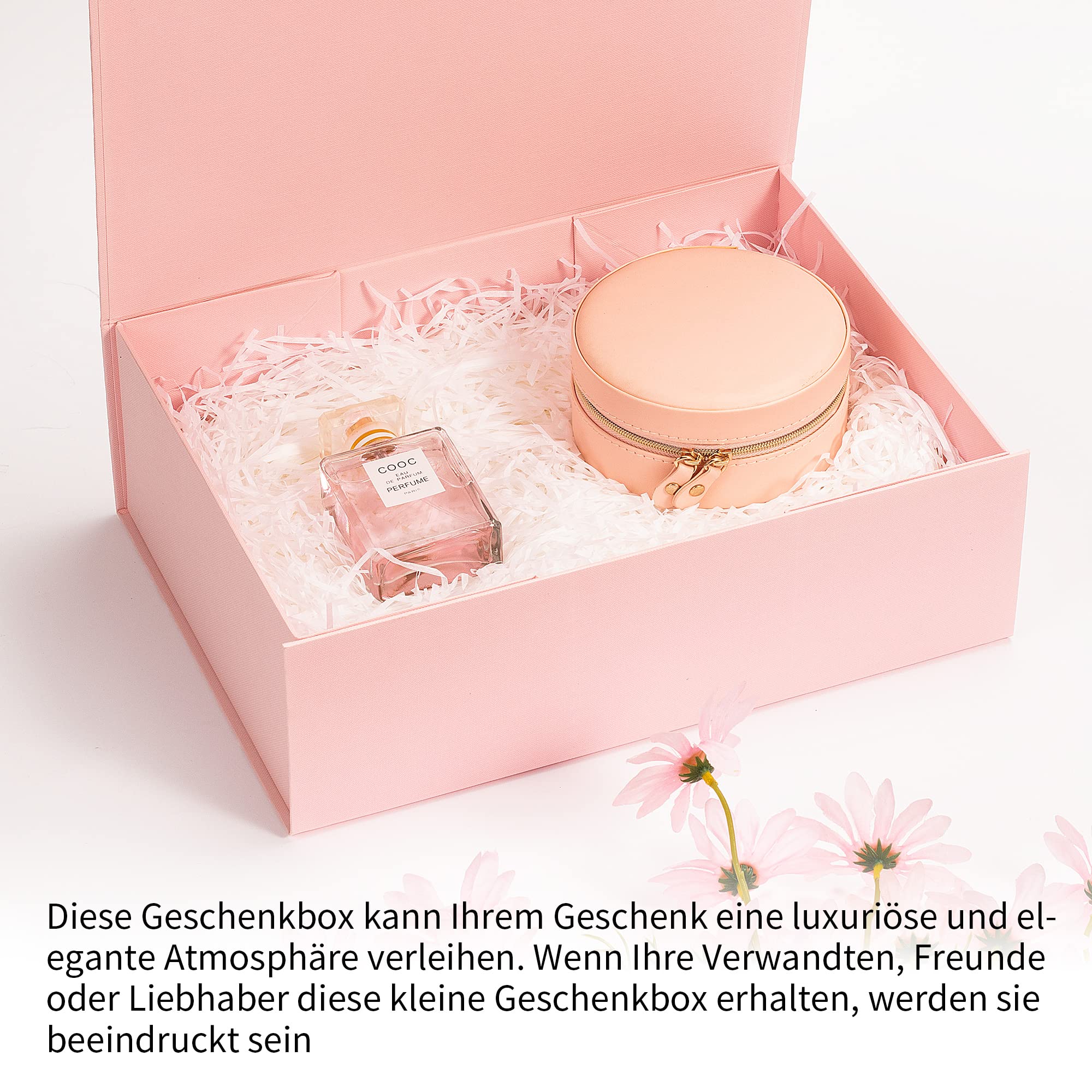 ADEL DREAM Geschenkbox, faltende Geschenkbox, Kleidung Geschenkbox, Kleidung Geschenkbox (10 stück, groß Rosa)