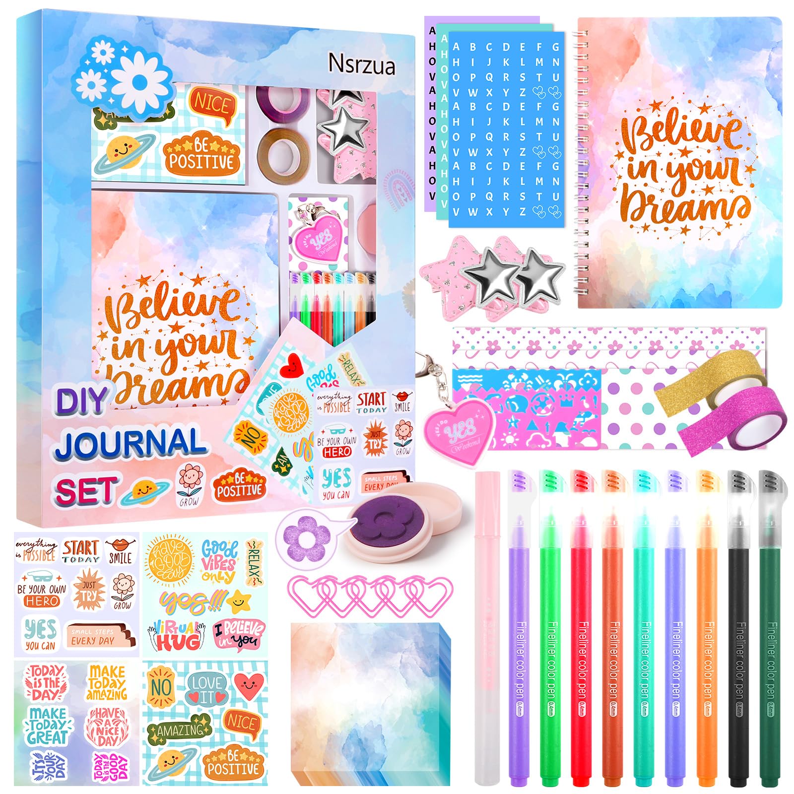 DIY Journal Kit for Girls,Toys for Ages 8-14 and Birthday Gifts for Girls