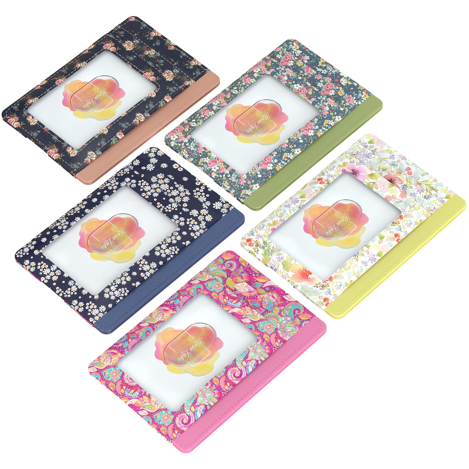 Slim Minimalist Wallet RFID Blocking Front Pocket Credit Card Holder Case for Women Girls Ladies Gift, Multiple Colors-5pcs, 10