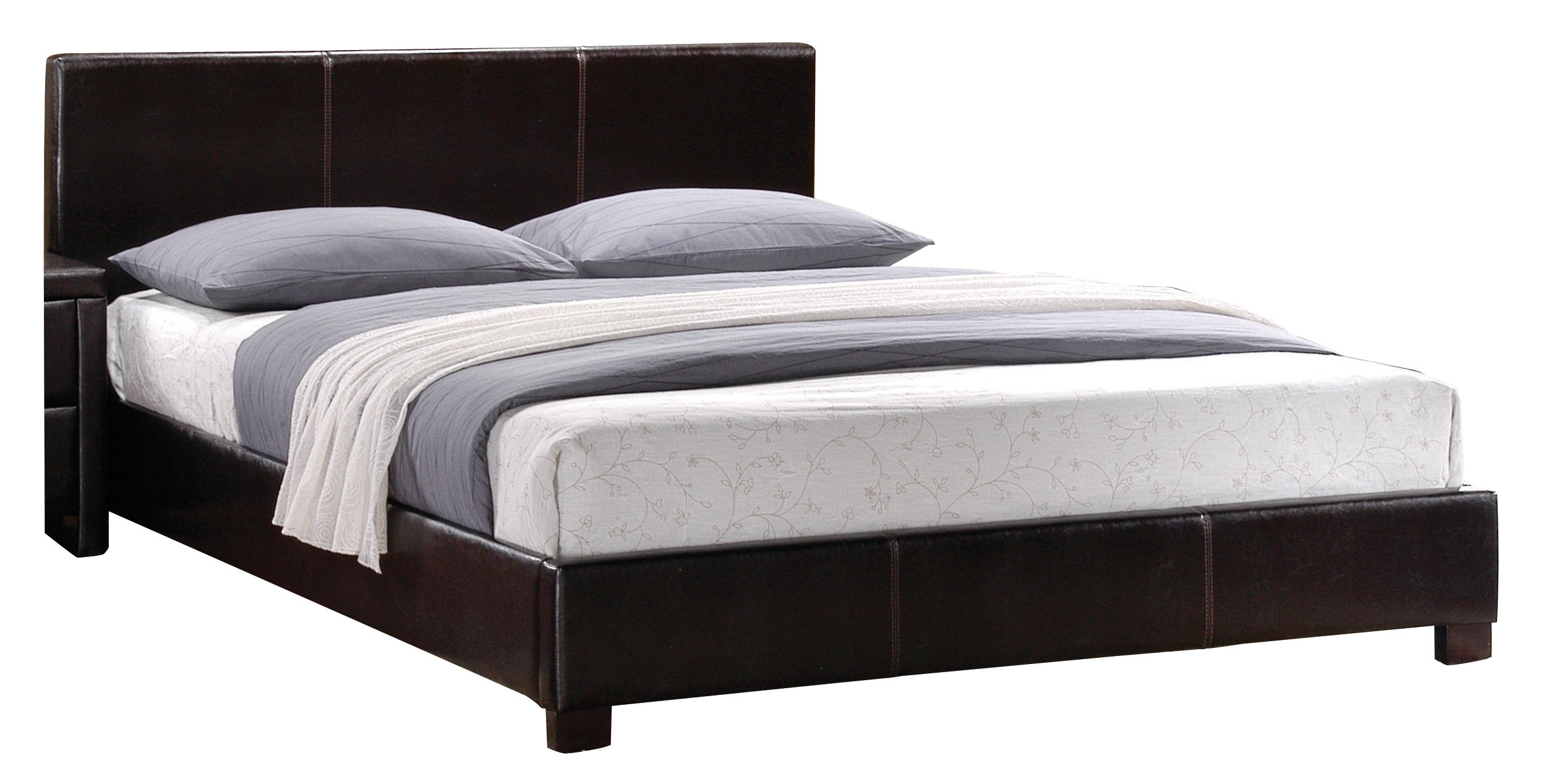 Black Upholstered Platform Bed (Queen) ubicaciondepersonas.cdmx.gob.mx
